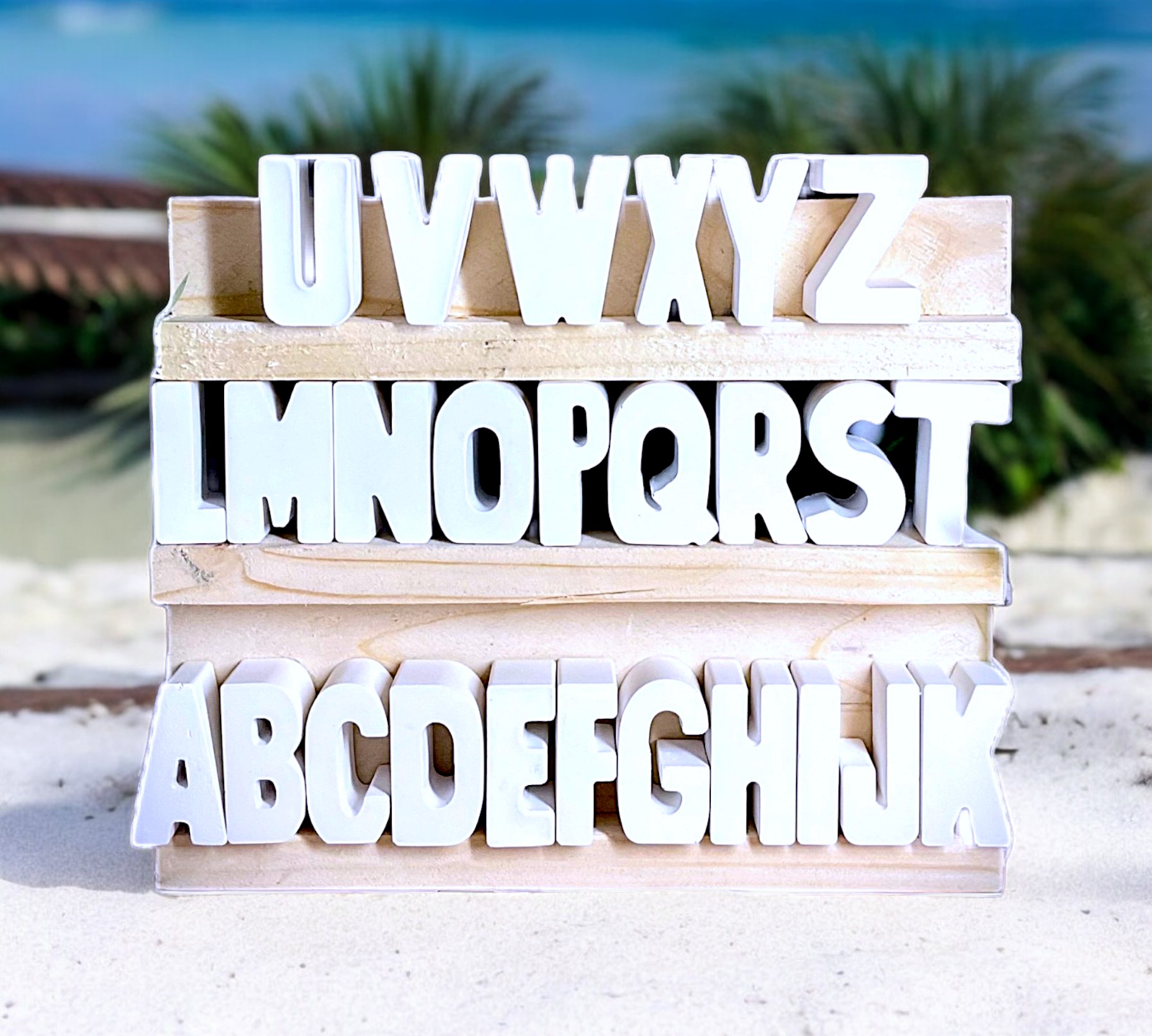 Kreative Deko Buchstaben aus Raysin